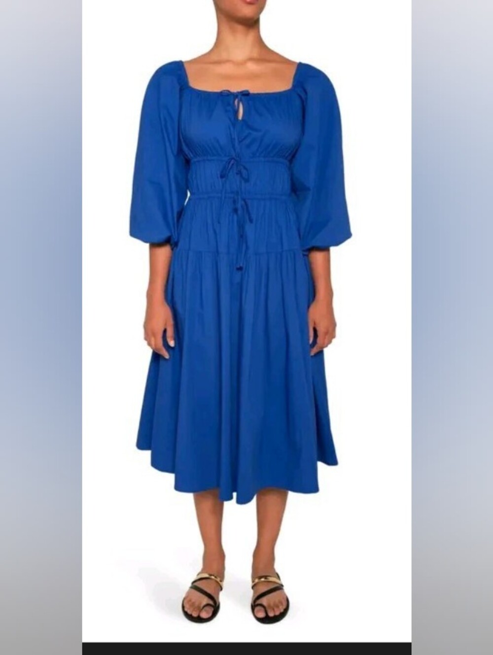 The Lulo Project Cotton Poplin Dress. Size Medium.